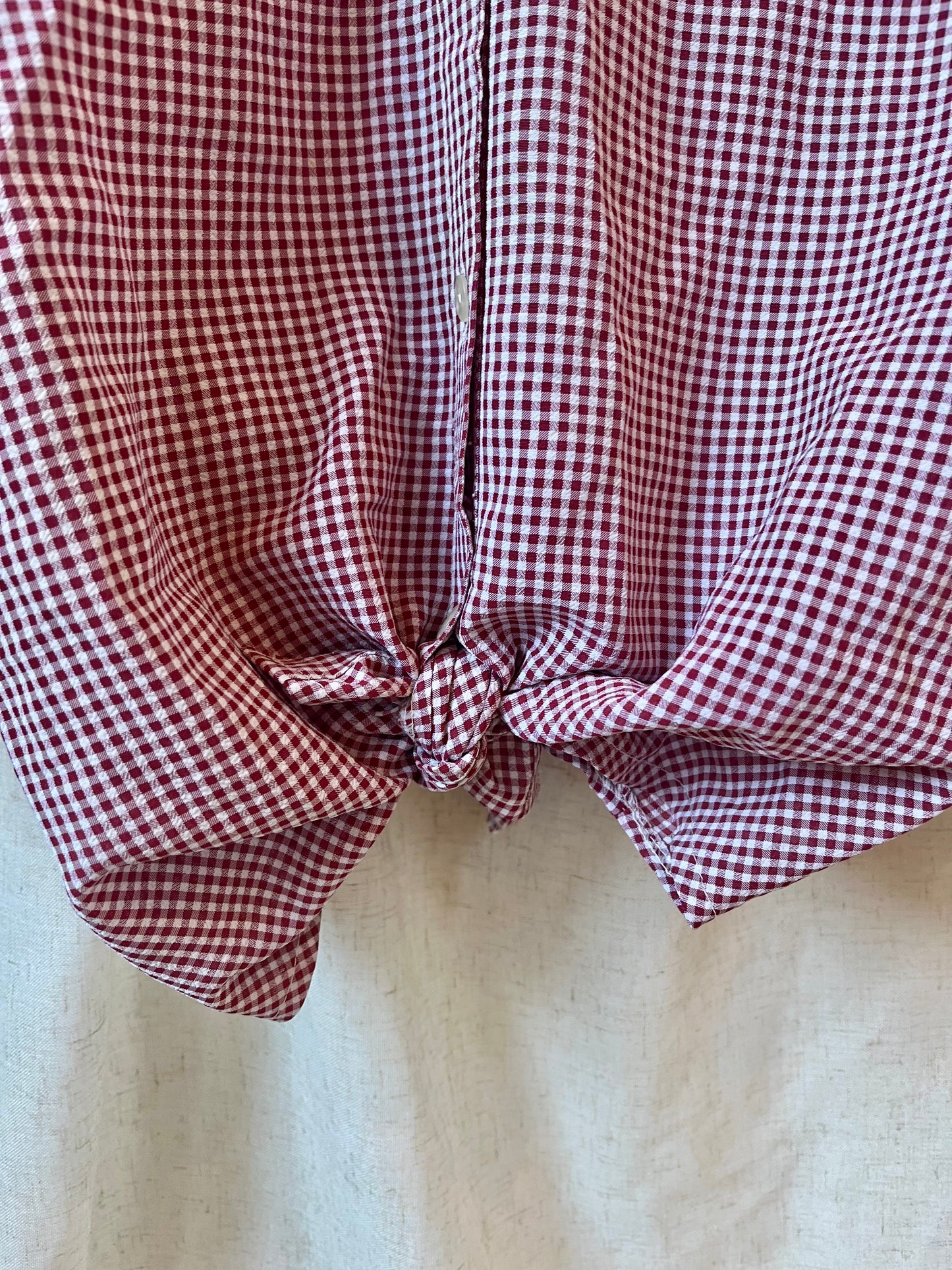 Vintage blouse rood