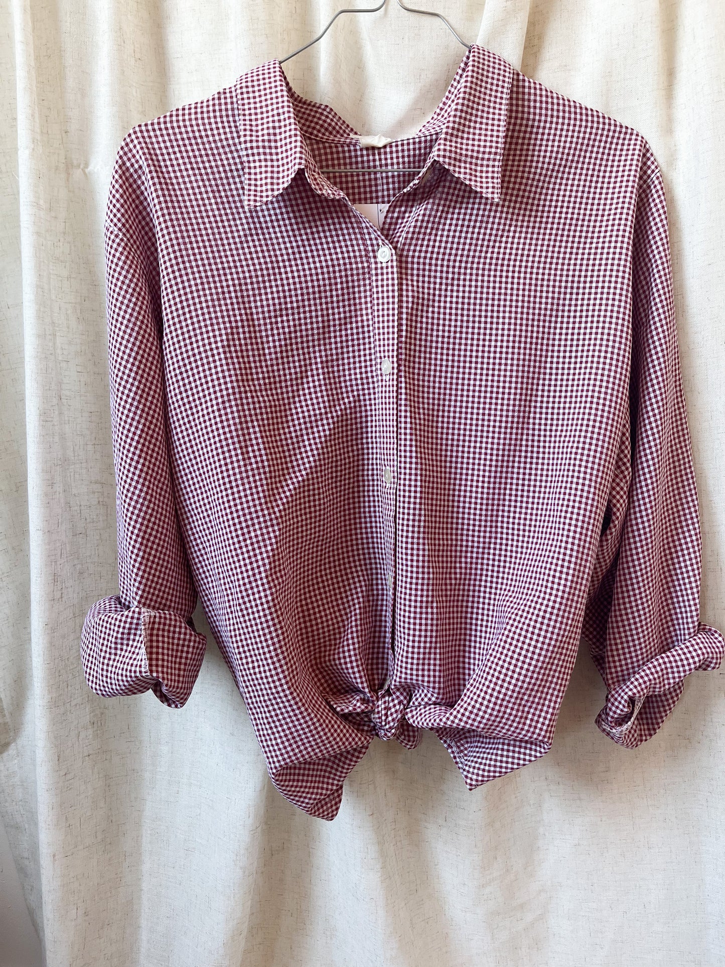 Vintage blouse rood